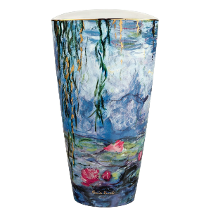603030 Monet SQ crop Waterlilies Vase 28cm-966